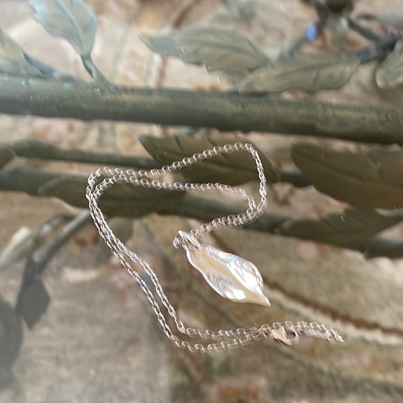 Tiffany Sterling Silver Leaf Pendant - Picture 3 of 9